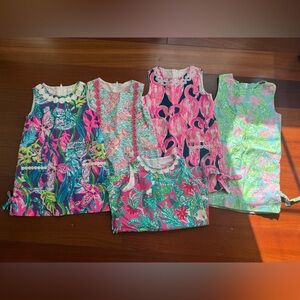 Lot of 5 Lilly Pulitzer shift dresses
